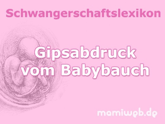 Gipsabdruck vom Babybauch gipsabdruck-vom-babybauch