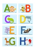 Buchstaben Karten A-H