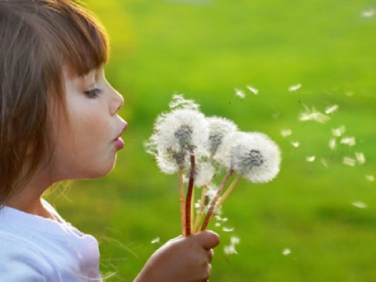 Kinder freuen sich über einfache Sachen freude