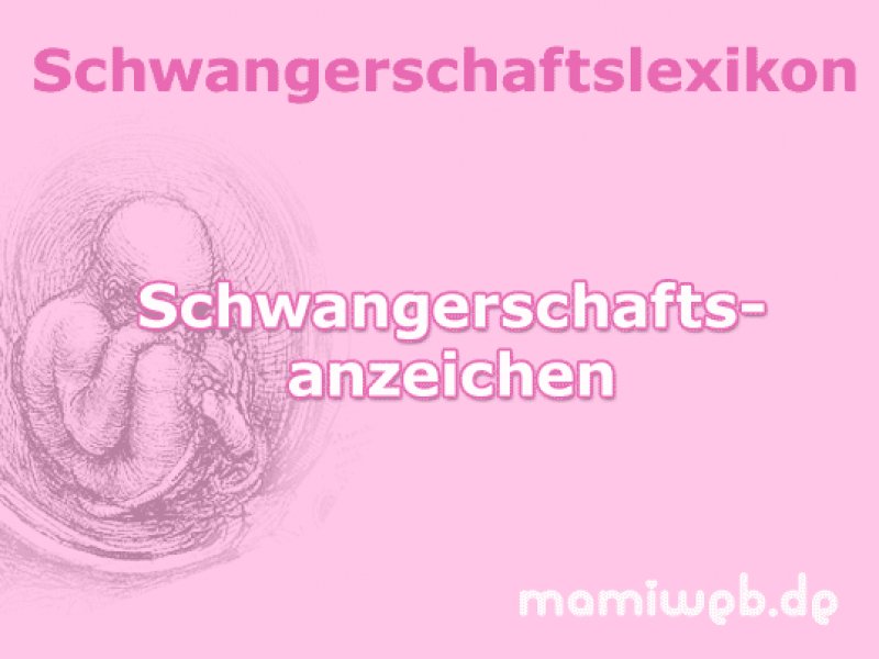 schwangerschaftsanzeichen