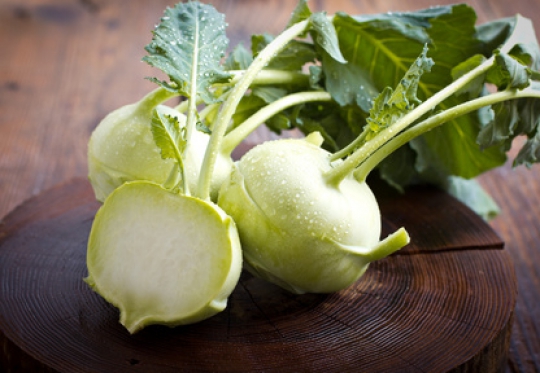Der Kohlrabi lässt sich im Garten leicht anpflanzen. kohlrabi